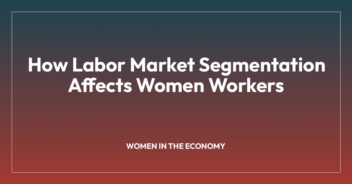 How Labor Market Segmentation Affects Women Workers